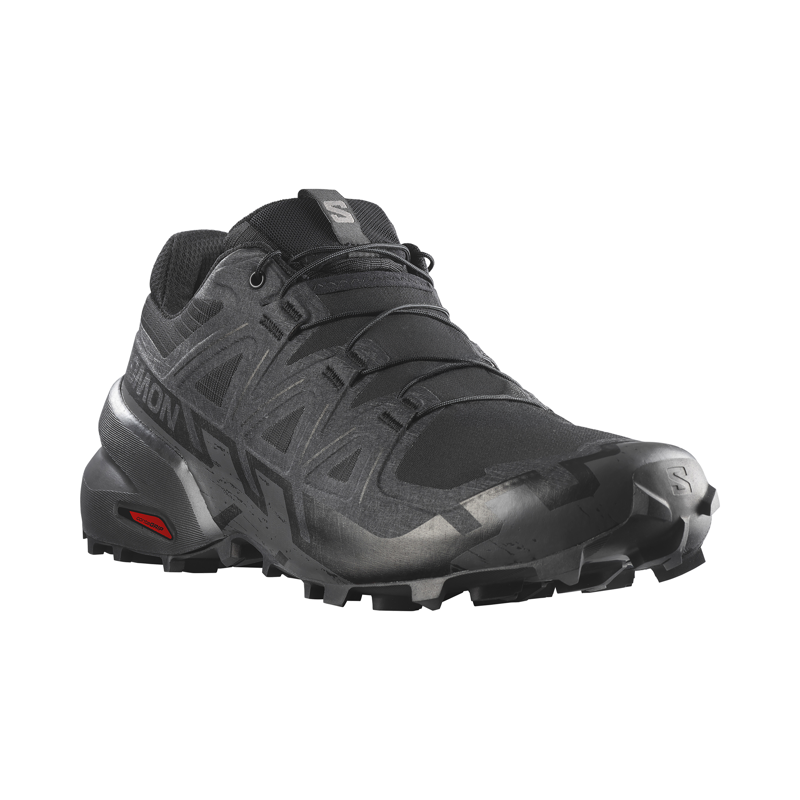 Salomon Men's Speedcross 6 Wide Running Shoes Black / Black-5