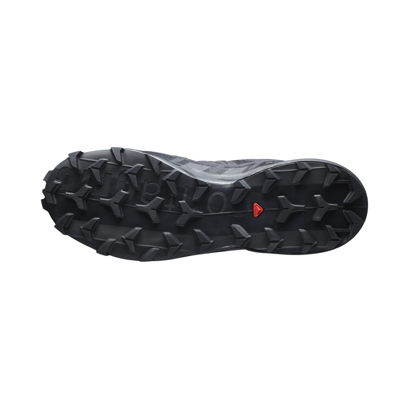 Salomon Men's Speedcross 6 Wide Running Shoes Black / Black-7