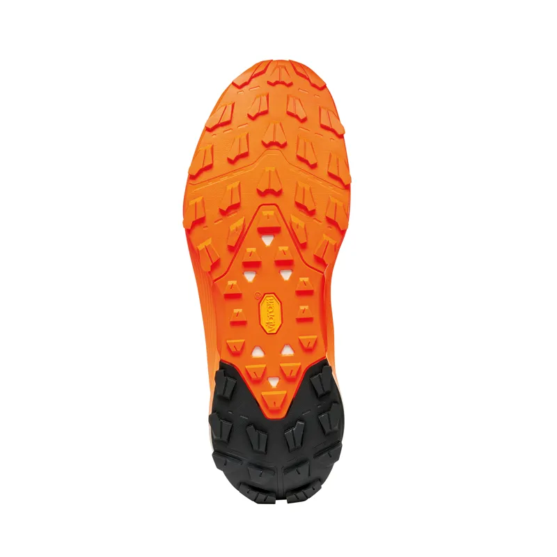 Scarpa Men's Spin Ultra 2 Trail Running Shoes Ice / Orange Fluo-6