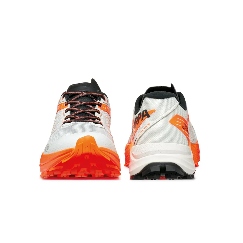 Scarpa Men's Spin Ultra 2 Trail Running Shoes Ice / Orange Fluo-4