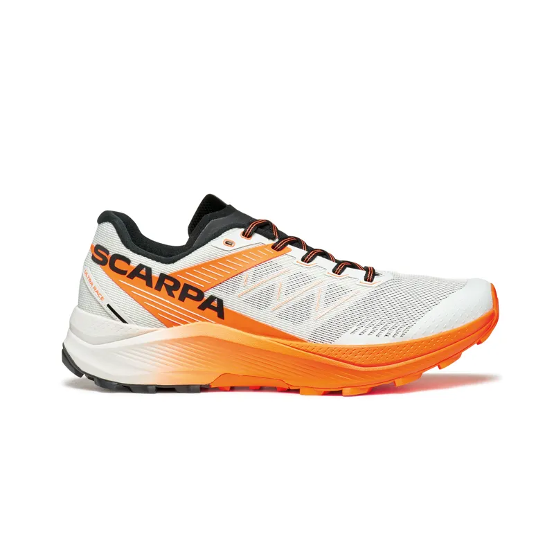 Scarpa Men's Spin Ultra 2 Trail Running Shoes Ice / Orange Fluo-2