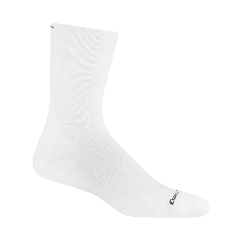 Darn Tough Men's Run Micro Crew UL Cushion Socks White