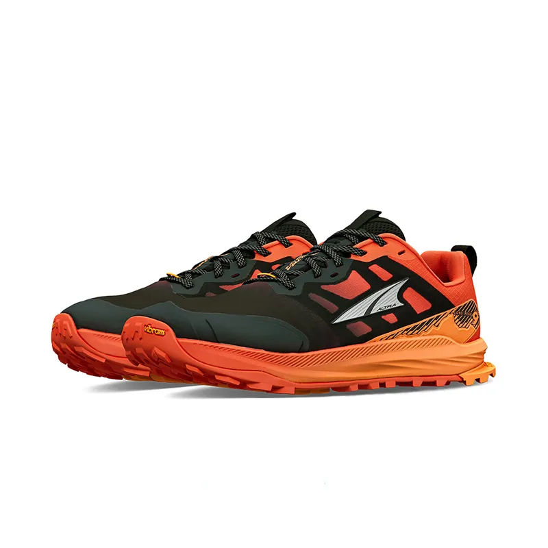 Altra Men's Lone Peak 9+ Trail Shoes Black Orange-5