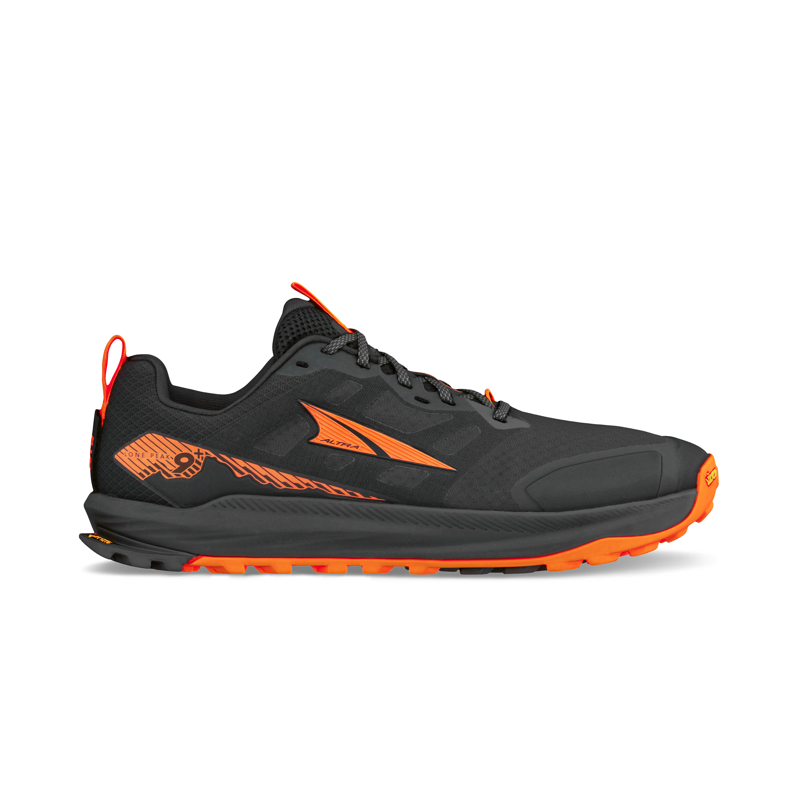 Altra Men's Lone Peak 9+  Trail Shoes Black Orange