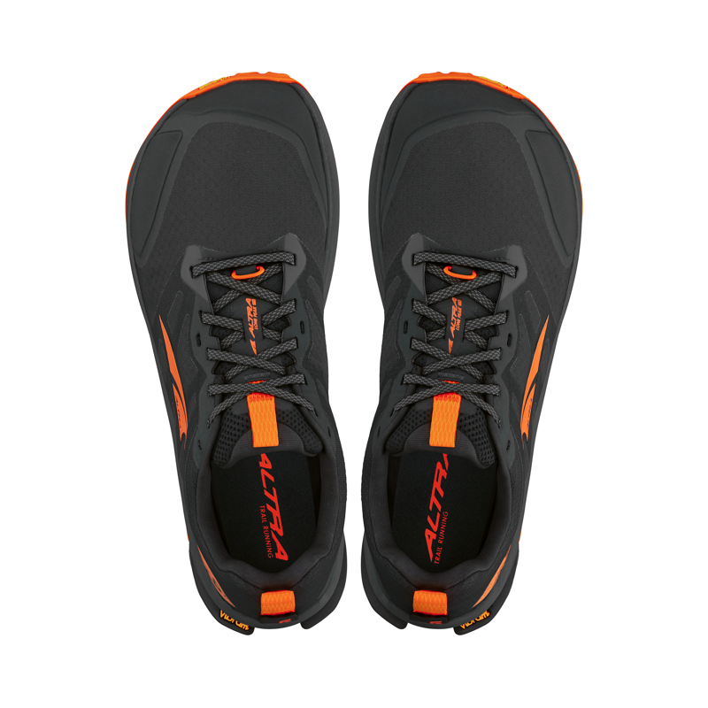 Altra Men's Lone Peak 9+  Trail Shoes Black Orange-2