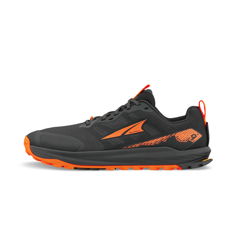 Altra Men's Lone Peak 9+  Trail Shoes Black Orange-1