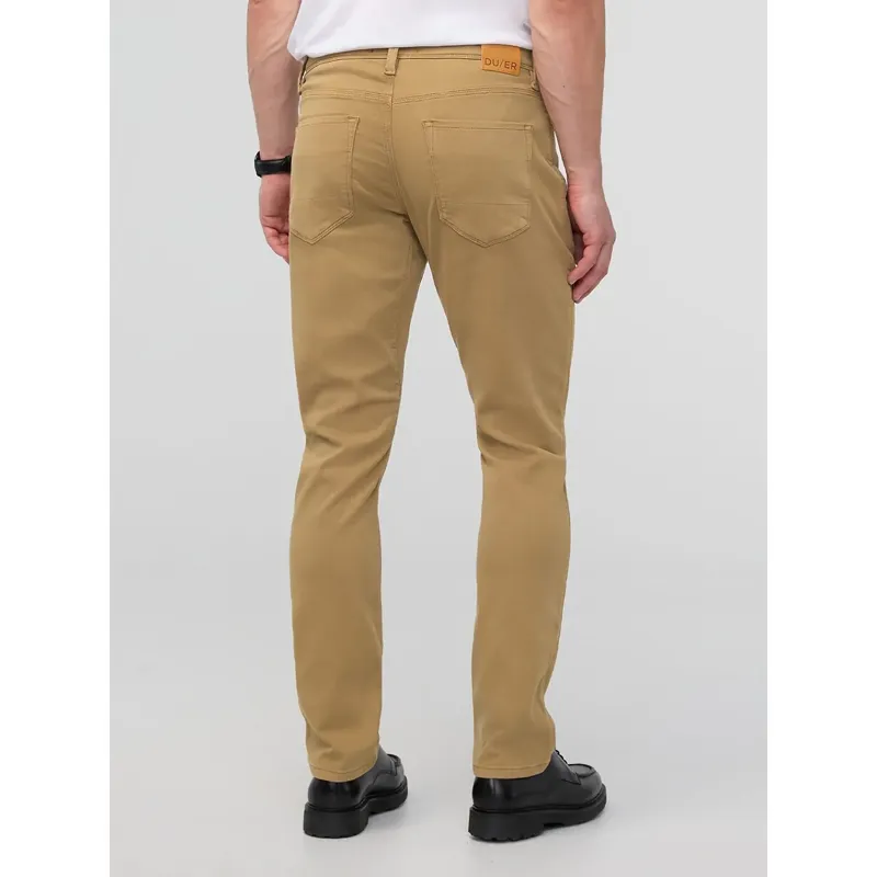 Duer Men's No Sweat Relaxed Taper Trousers Camel-5