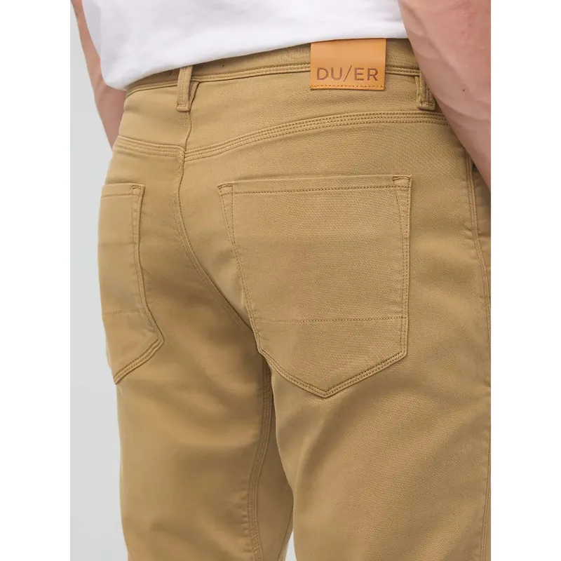 Duer Men's No Sweat Relaxed Taper Trousers Camel-1