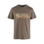 Fjallraven Men's Multicolor Logo T-Shirt Suede Brown