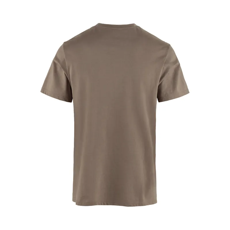 Fjallraven Men's Multicolor Logo T-Shirt Suede Brown-1