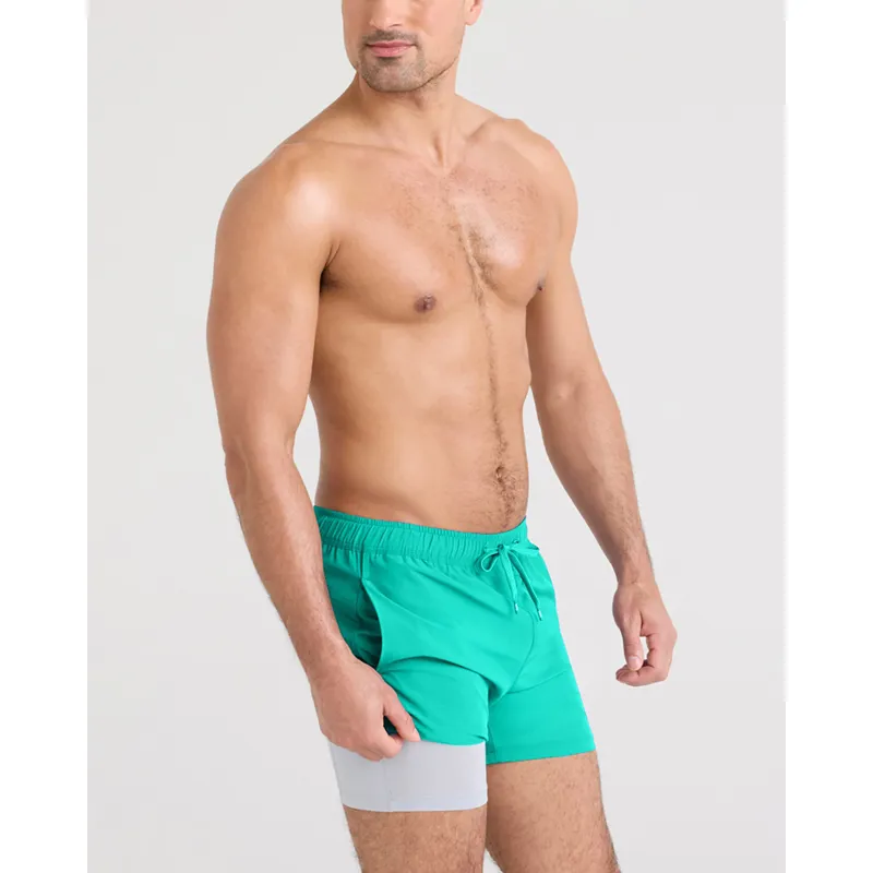SAXX Oh Buoy 2in1 5inch Volley Shorts Peacock-4