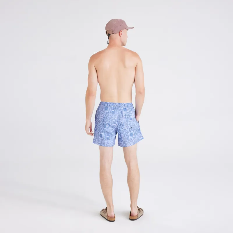 SAXX Oh Buoy 2in1 5inch Volley Shorts Tropical Tapa Lavender-2