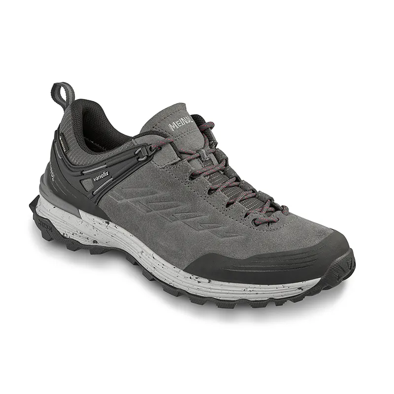 Meindl  Men's Dallas GTX Trail Shoes Stone Grey Red