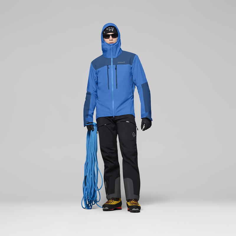 Norrona Men's Trollveggen GTX Pro Light Jacket Brilliant Blue / Dark Blue-4