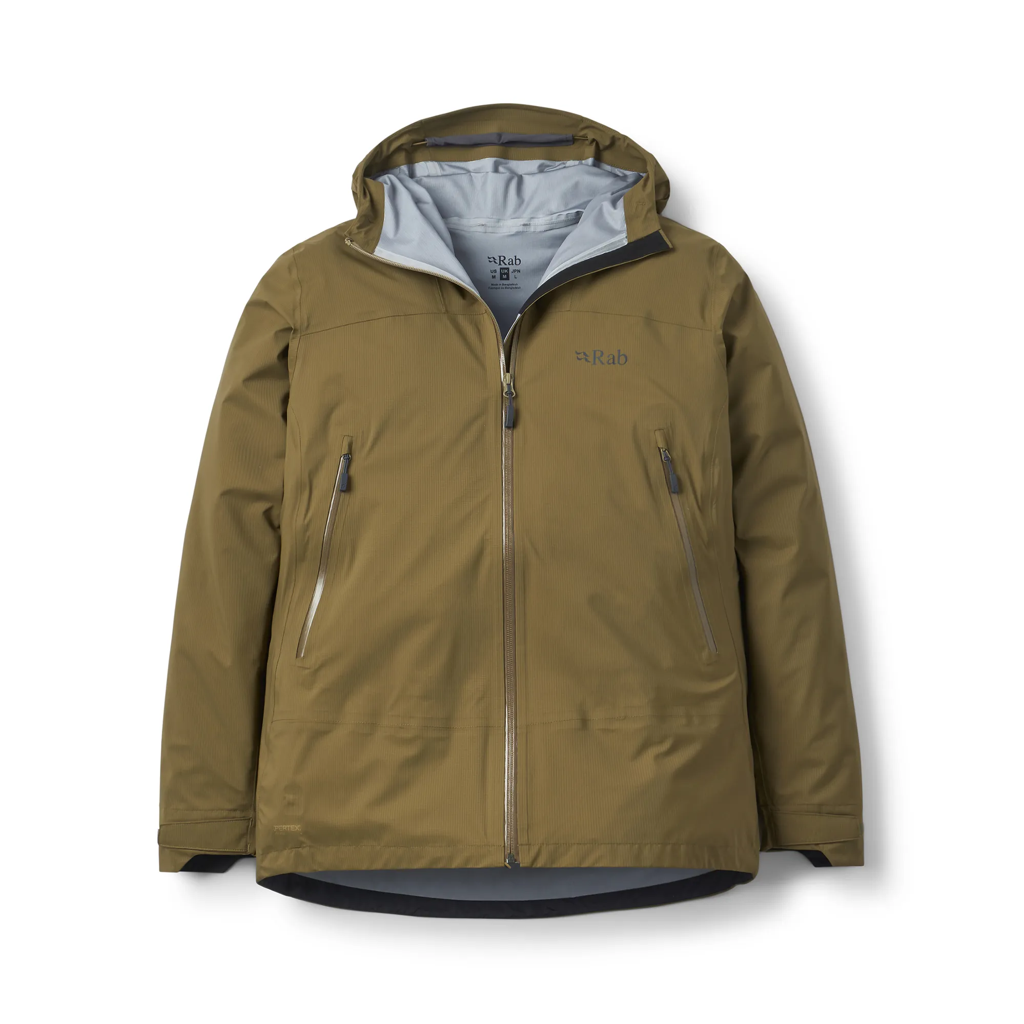 Shell Jacket Hiking Rab Rab Men's Firewall Light Jacket Oak Waterproof Shell Jacket
