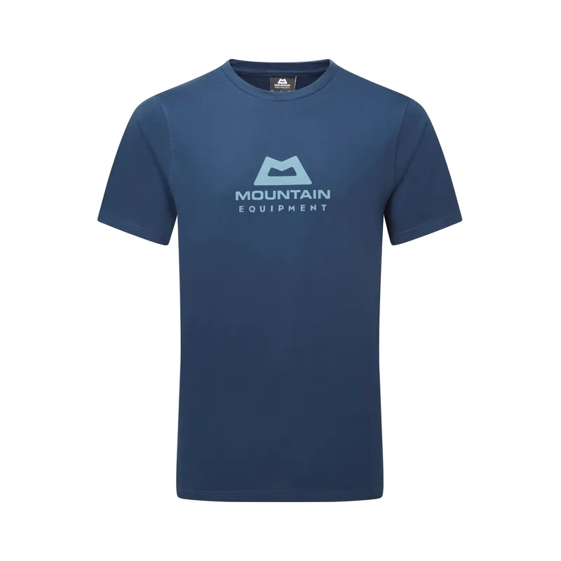 Mountain Equipment Men's Emblem T-Shirt Denim Blue