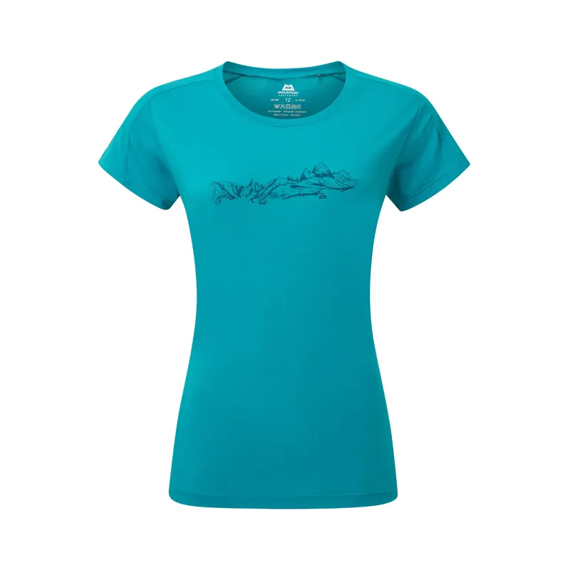 Mountain Equipment Women's Headpoint Skyline T-Shirt Topaz