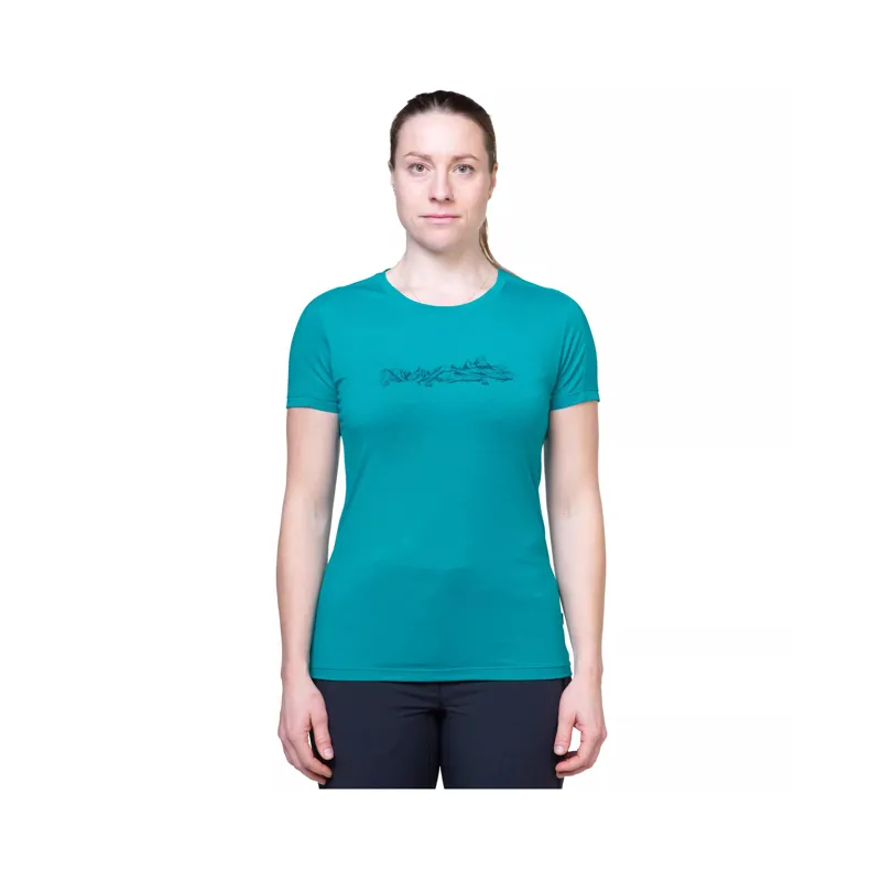 Mountain Equipment Women's Headpoint Skyline T-Shirt Topaz-1