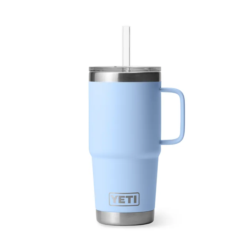 YETI Rambler 25oz Straw Mug Big Sky Blue