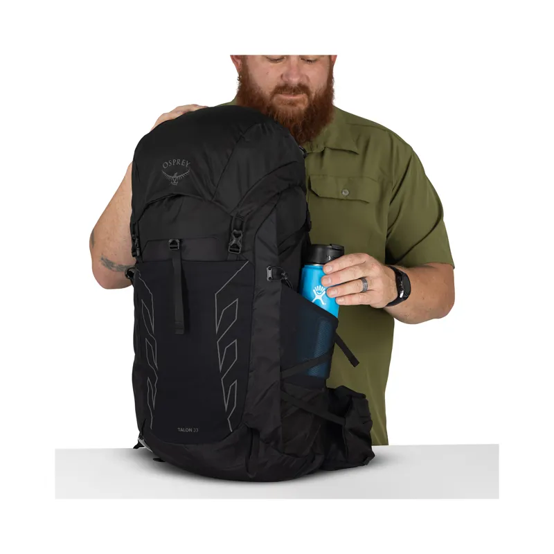 Osprey Men's Talon 33 Extended Fit Black/Coal Grey-6