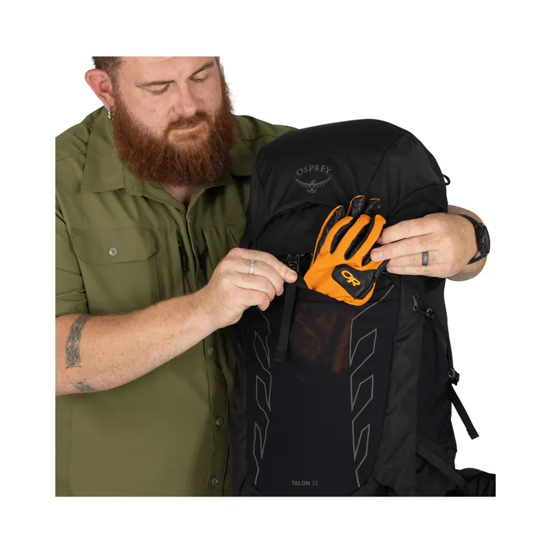 Osprey Men's Talon 33 Extended Fit Black/Coal Grey-8