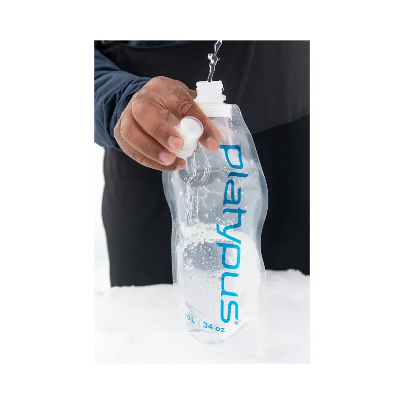 Platypus Soft Bottle 1L with Closure Cap Logo-2