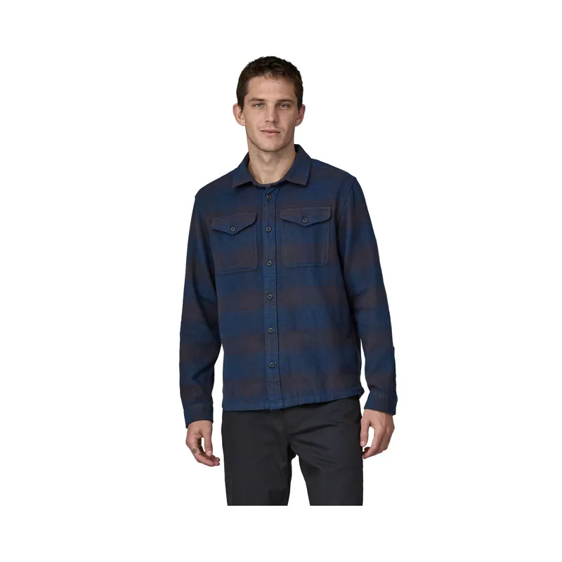 Patagonia Men's Fjord Flannel Shirt Cascade Tidepool Blue-3