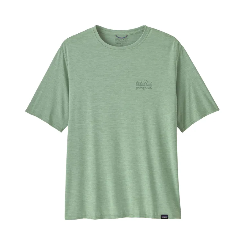 Patagonia Women's Capilene Cool Daily Graphic Shirt S E Green X-Dye
