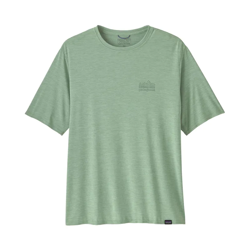 Patagonia Men's Capilene Cool Daily Graphic Shirt Strat El Green X-Dye
