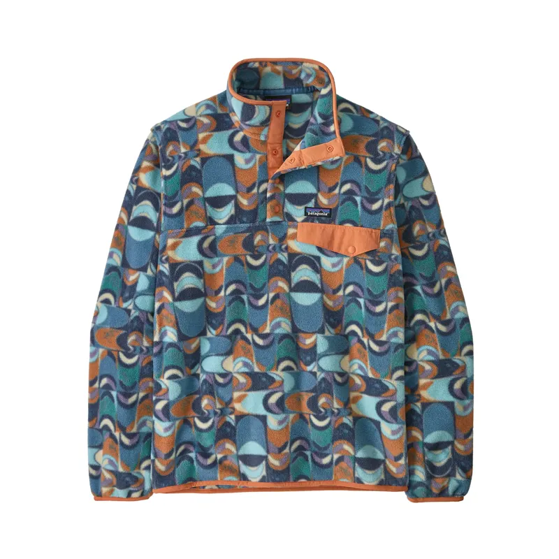 Patagonia Men's Lightweight Synchilla Snap-T Pullover ST Geo/Blue