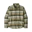 Patagonia Men's L/S LW Fjord Flannel Shirt Rocky Old Growth Green