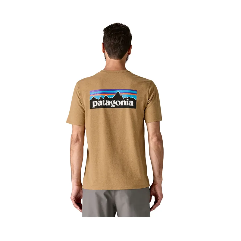 Patagonia Men's P-6 Logo Responsibili-Tee Talon Gold-1
