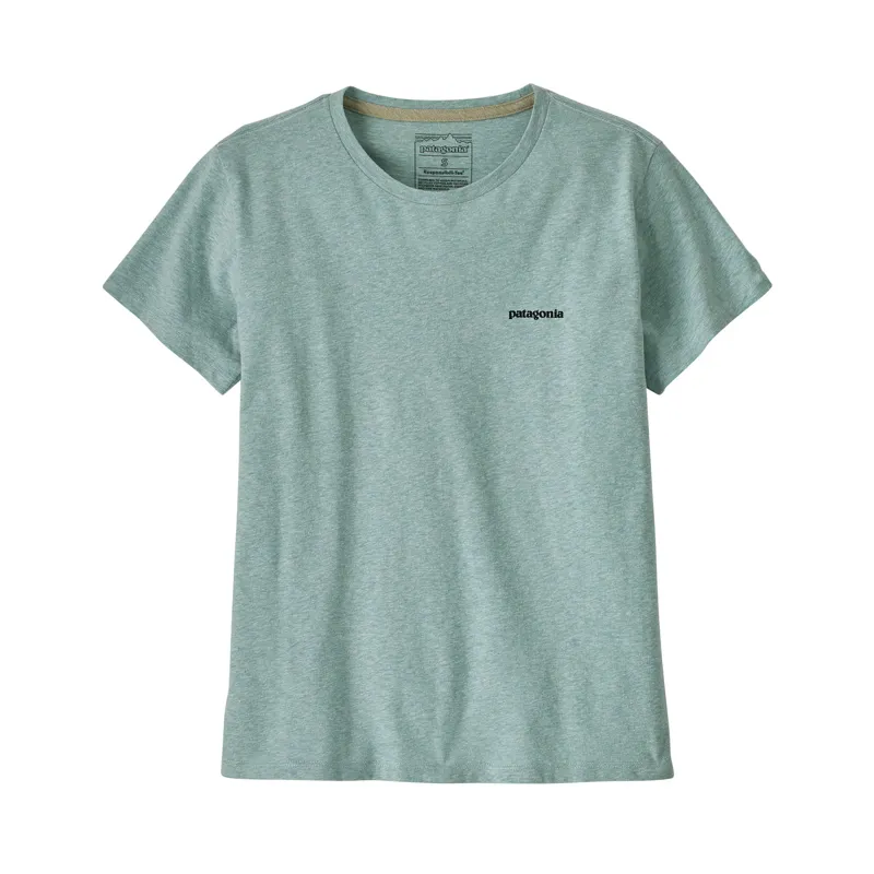 Patagonia Women's P-6 Logo Responsibili-Tee P6 Outline Virtually Blue