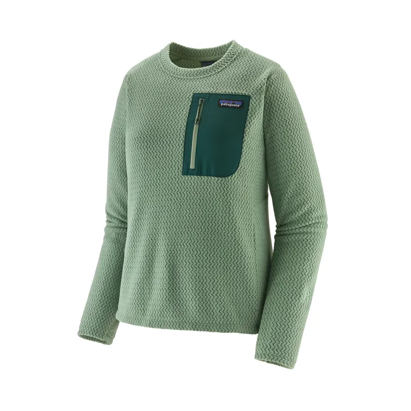Patagonia Women's R1 Air Crew Fleece Ellwood Green
