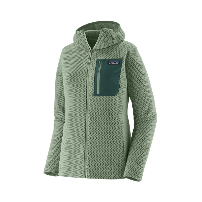 Patagonia Women's R1 Air Full Zip Hoodie Ellwood Green