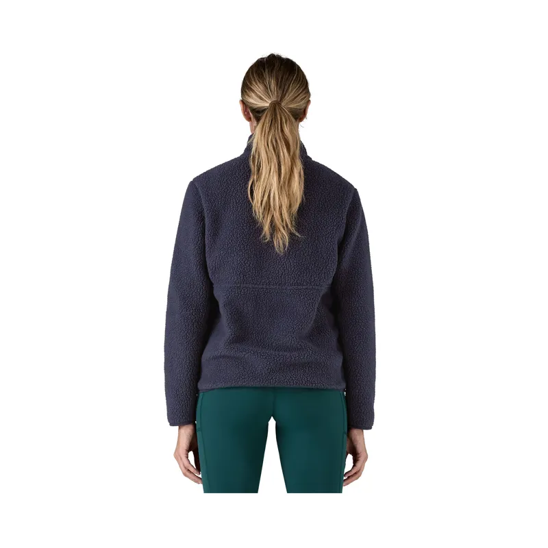 Patagonia Women's Retro Pile Fleece Marsupial Sunken Blue-2