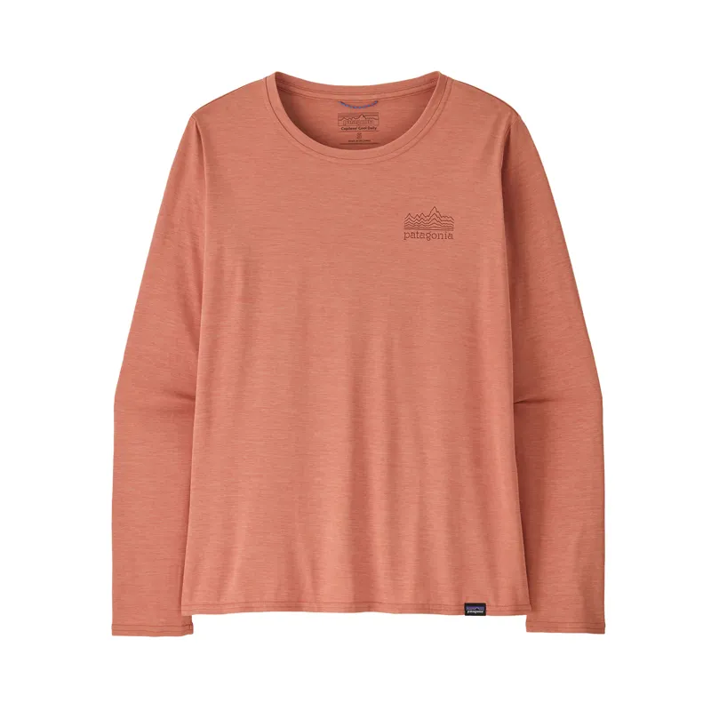Patagonia Women's L/S Capilene Cool Daily Graphic Shirt S M Pink X-Dye
