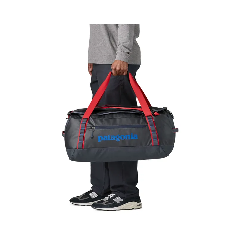 Patagonia Black Hole Duffel 55L Smolder Blue/Amanita Red-1