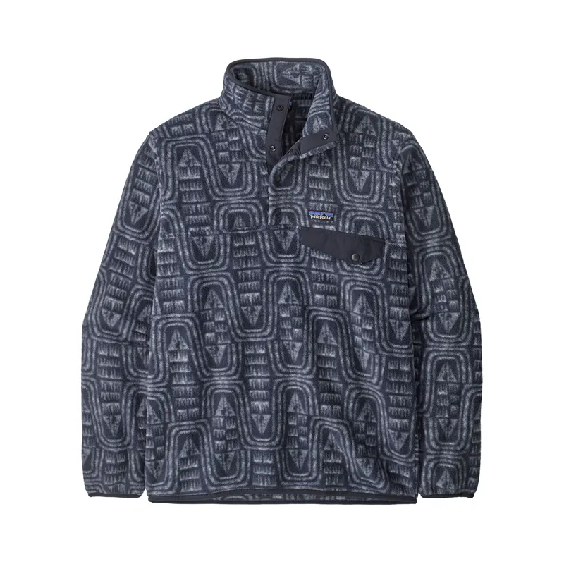 Patagonia Men's Lightweight Synchilla Snap-T Pullover Flow Sunken Blue