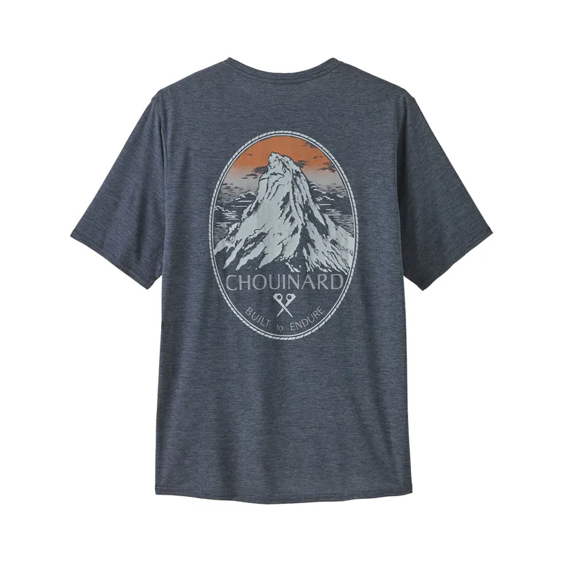 Patagonia Men's Capilene Cool Daily Graphic T Chouinard Crest/Blue