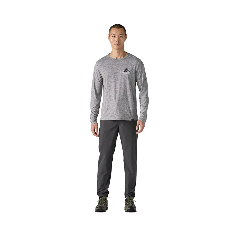 Patagonia Men's LS Capilene Cool Daily Graphic T-Shirt Chouinard Crest/Feather Grey-3
