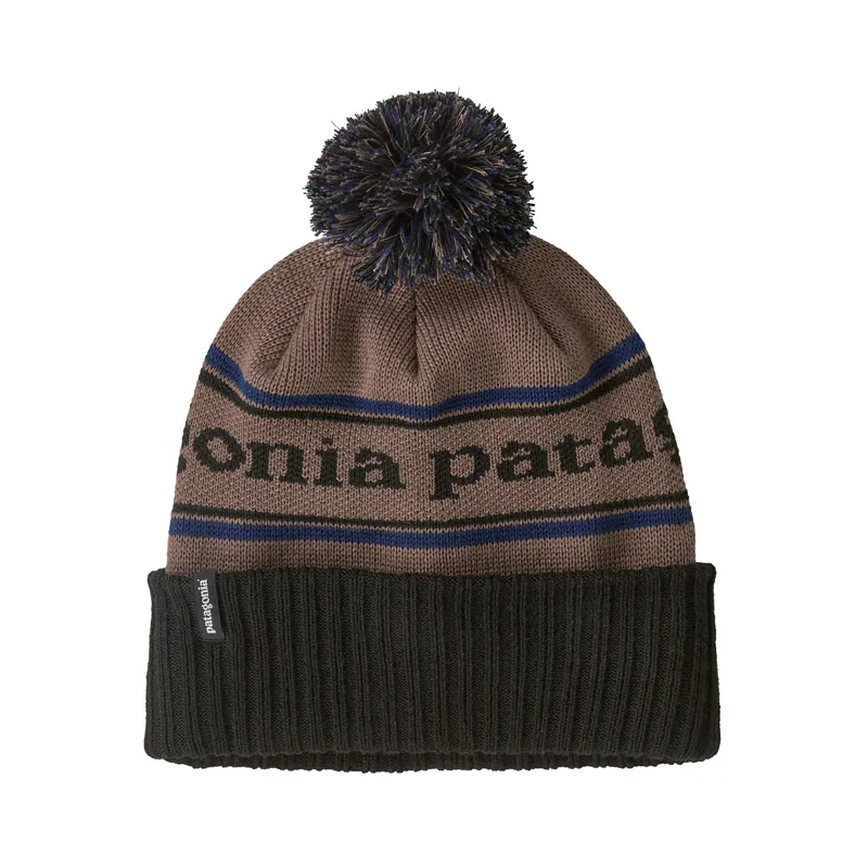 Patagonia Powder Town Beanie Park Stripe Marlow Brown