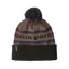 Patagonia Powder Town Beanie Park Stripe Marlow Brown