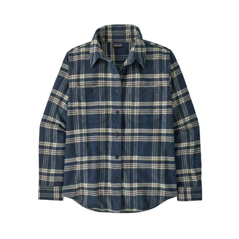 Patagonia Women's Fjord Flannel Shirt Old Spruce Sunken Blue