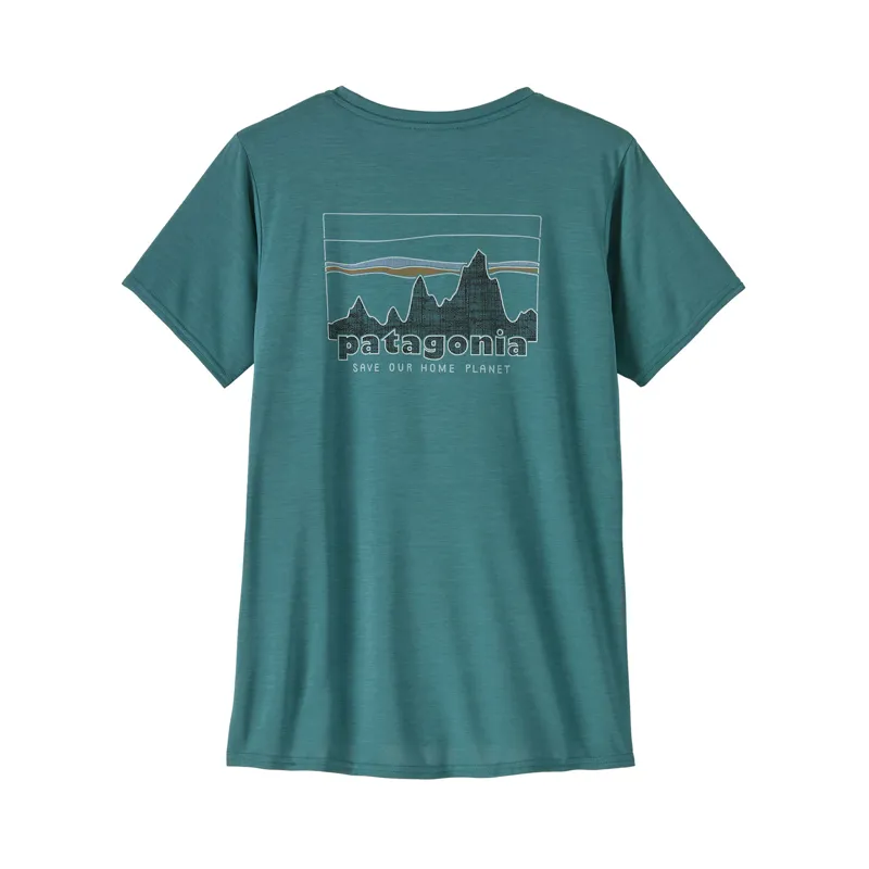Patagonia Women's Capilene Cool Daily Graphic Shirt 73 Skyline/Wetland Blue X-Dye