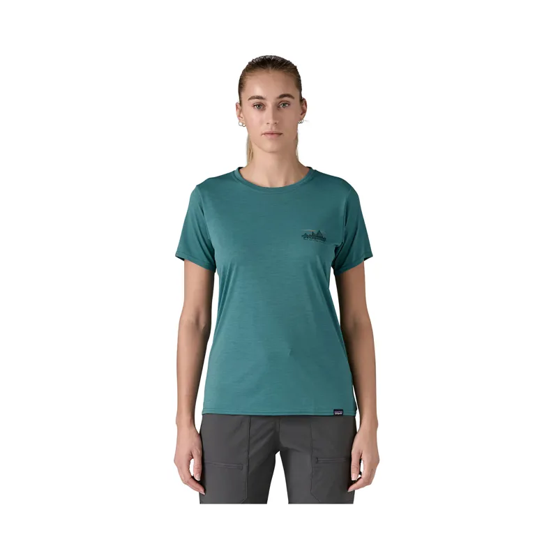 Patagonia Women's Capilene Cool Daily Graphic Shirt 73 Skyline/Wetland Blue X-Dye-1