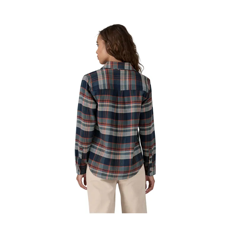 Patagonia Women's Fjord Flannel Shirt Old Spruce Nest Brown-2