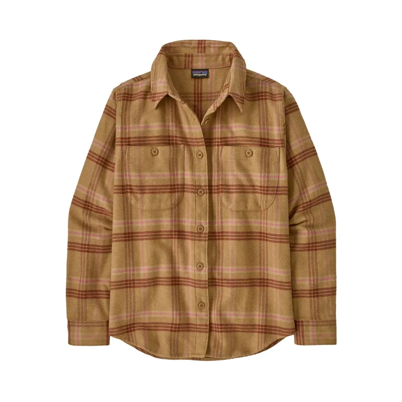 Patagonia Women's Fjord Flannel Shirt Old Spruce Nest Brown
