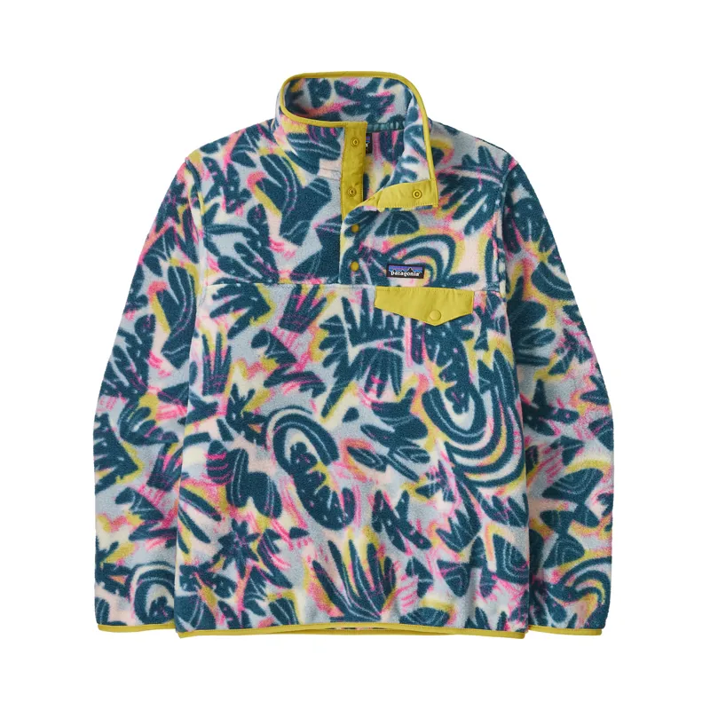 Patagonia Women's Lightweight Synchilla Snap-T Pullover Wild Botanist/Tidal Teal