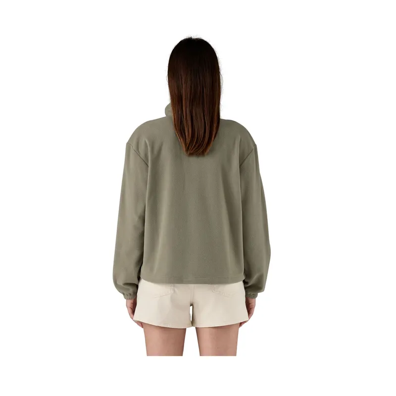 Patagonia Women's Micro D Zip Fleece Pullover River Rock Green-2